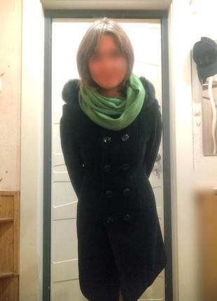 Пальто зимнее женское с воротом 44 размера2 фото