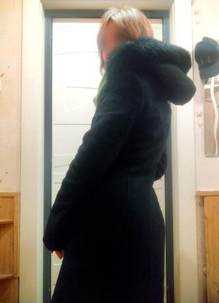 Пальто зимнее женское с воротом 44 размера4 фото