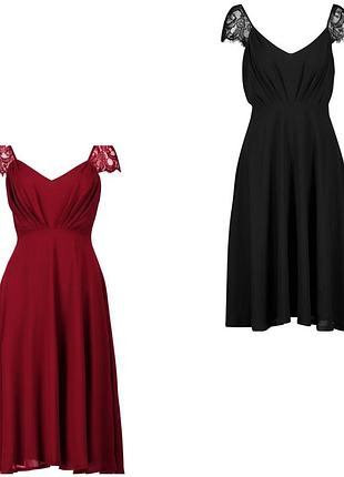Нарядное шифоновое платье boohoo размер 12/40/l