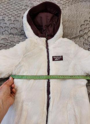 Зимняя куртка двухсторонняя,пальто reebok (оригинал) 110 см6 фото