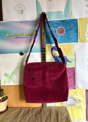 Оригинальная вельветовая мини сумочка, сумка на лямке ручной работы3 фото