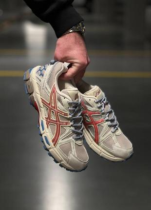 Кросівки asics gel kahana 8 beige red blue