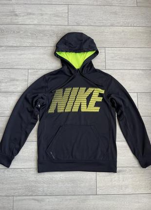 Худи nike big logo hoodie therma-fit найк кофта кенгурушка s оригинал