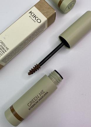 Тушь для бровей кико мелко green me eyebrow mascara. фиксирующая тушь kiko milano. гель-фиксатор длябров5 фото