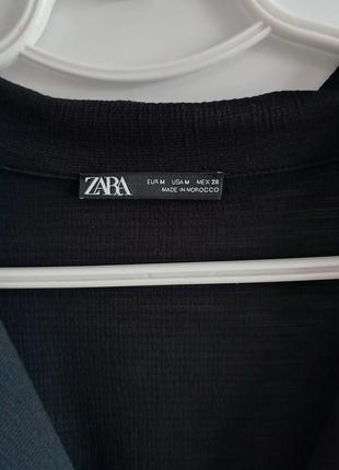 Платье рубашка миди с воротником с резинкой на поясе жатка zara m5 фото