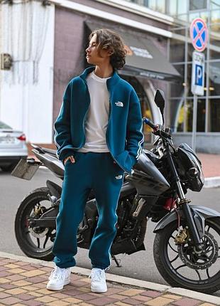 Подростковый зимний костюм tnf флис синий