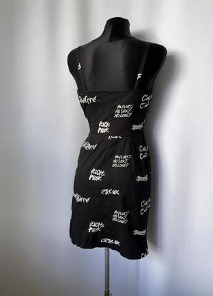 Moschino черное платье винтаж y2k мини на запах cheap and chic3 фото
