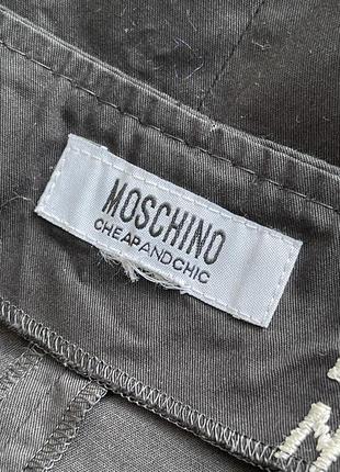 Moschino черное платье винтаж y2k мини на запах cheap and chic4 фото