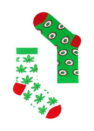 Різнопарні веселі чоловічі шкарпетки "марихуана". sox