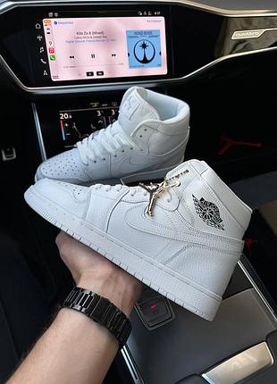 Чоловічі кросівки nike air jordan 1 high all white
