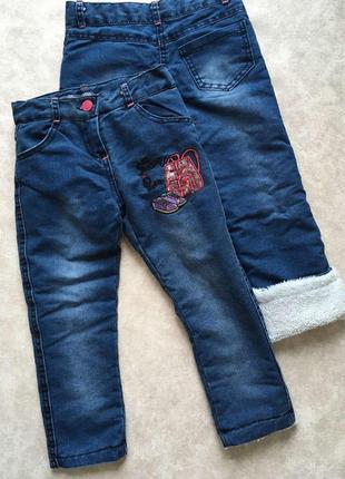 Теплые джинсы