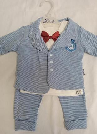Новый костюм для младенца 3-6 мес (62-68р.)