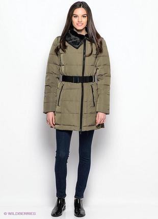 Теплий зимовий жіночий пуховик, пальто, куртка mango xs-s  оригінал1 фото