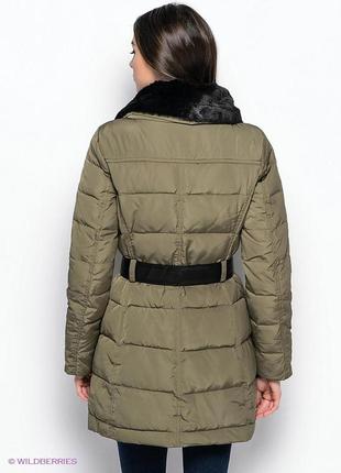 Теплий зимовий жіночий пуховик, пальто, куртка mango xs-s  оригінал3 фото