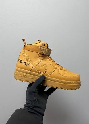 Мужские кроссовки nike air force 1 gore-tex boot brown fur ❄️