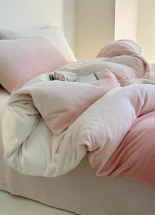 Шарпей зимний постельный комплект градиент на резинке2 фото