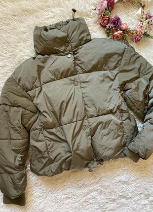 Вкорочена куртка пуховик zara9 фото