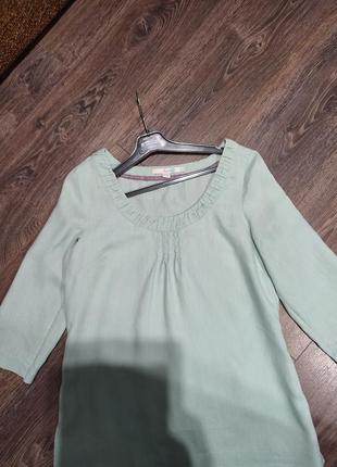 Льняна блузка 100% льон3 фото
