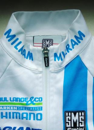 Велоджерси  santini milram giant shimano italy jersey велокофта (s)4 фото