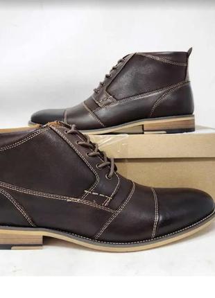 Чоловічі черевики, туфлі steve madden jabbar dark brown оригінал