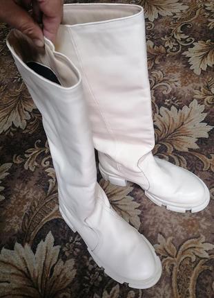 Жіночі зимові чоботи з натуральної шкіри, устілка 26.5см.