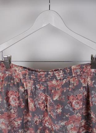 #розвантажуюсь легкая короткая вискозная юбка в цветок от george6 фото