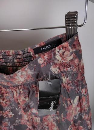 #розвантажуюсь легкая короткая вискозная юбка в цветок от george3 фото