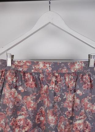 #розвантажуюсь легкая короткая вискозная юбка в цветок от george2 фото