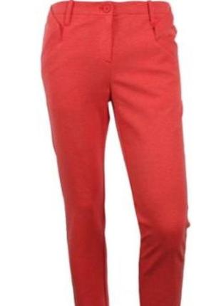 Р. 44-46/s-m джинсы бриджи женские стрейчевые красные reserved2 фото