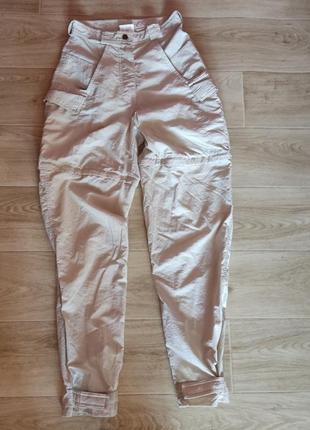 Нейлонові штани спортивні, карго, брюки від jack wolfskin, висока посадка