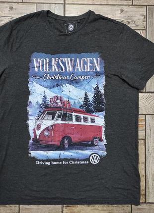 Вінтажна різдвяна футболка volkswagen christmas camper