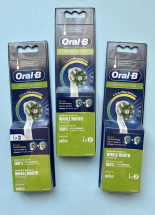 Oral-b/ braun crossaction! поштучно! змінні насадки!8 фото