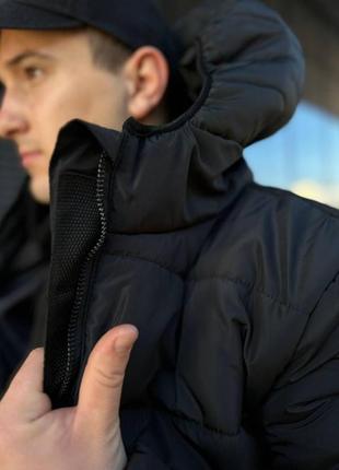 Чоловіча зимова парка under armour чорна до -30*с тепла спортивна куртка андер армор довга (bon)7 фото