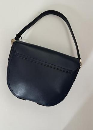 Синяя кожаная сумка circe s dark blue furla2 фото