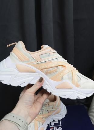 Новые кожаные массивные кроссовки fila