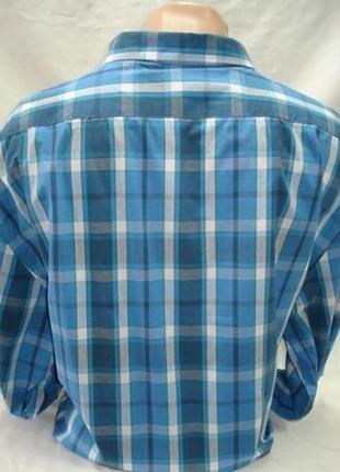 Рубашка мужская glo stori голубая и синяя клетка,4xl,5xl2 фото