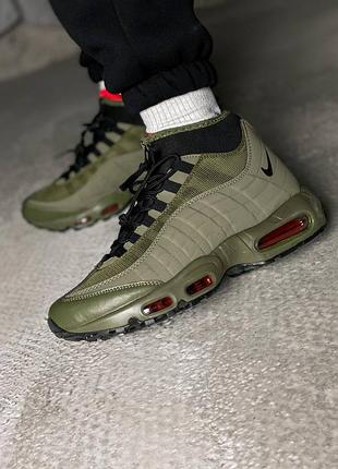 Чоловічі кросівки nike air max 95 sneakerboot green