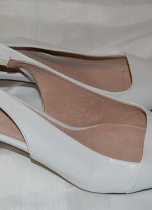 Босоножки свадебные туфли кожаные next размер 42 41, босоножки размер 424 фото