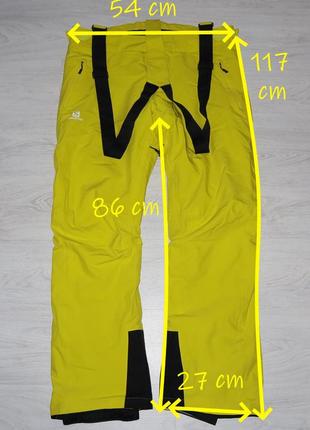 Чоловічі лижні мембранні штани salomon розмір xxl8 фото