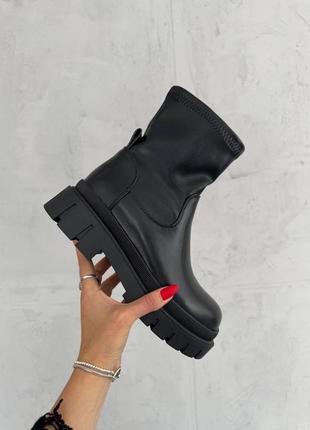 Демі чобітки весна осінь з флісом еко шкіра демисезонные ботинки сапожки эко кожа...
