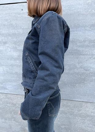 Diesel джинсова куртка піджак джинсовка утеплена з підкладом5 фото
