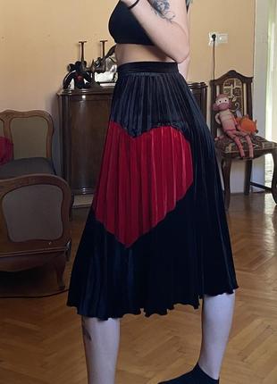 Юбка вельветовая в стиле red valentino юбка5 фото