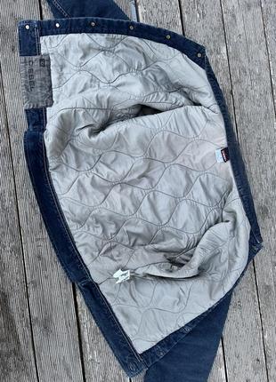 Diesel джинсова куртка піджак джинсовка утеплена з підкладом6 фото