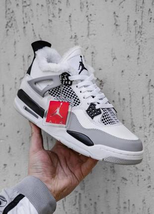 Мужские зимние кроссовки nike air jordan 4  найк аир джордан с мехом5 фото