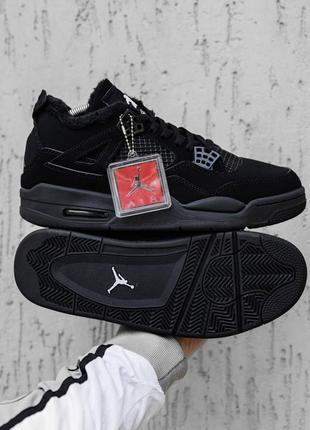 Мужские зимние кроссовки nike air jordan 4  найк аир джордан с мехом10 фото