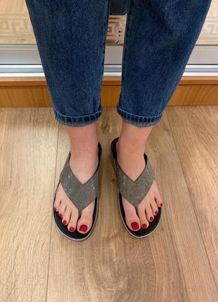 Шлёпанцы fitflop crystal3 фото