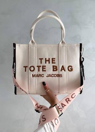 Жіноча сумка marc jacobs tote bag  якісний текстиль шопер4 фото