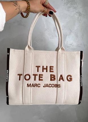 Жіноча сумка marc jacobs tote bag  якісний текстиль шопер7 фото