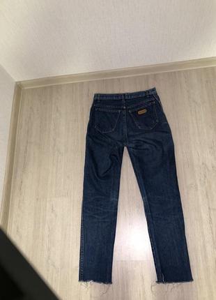 Прямые темно синие джинсы wrangler 34-36 размер4 фото