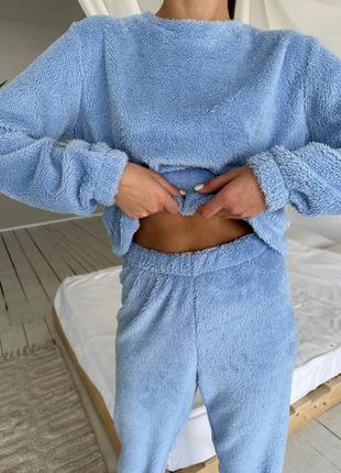 Теплый мягенький домашний костюм пижама8 фото